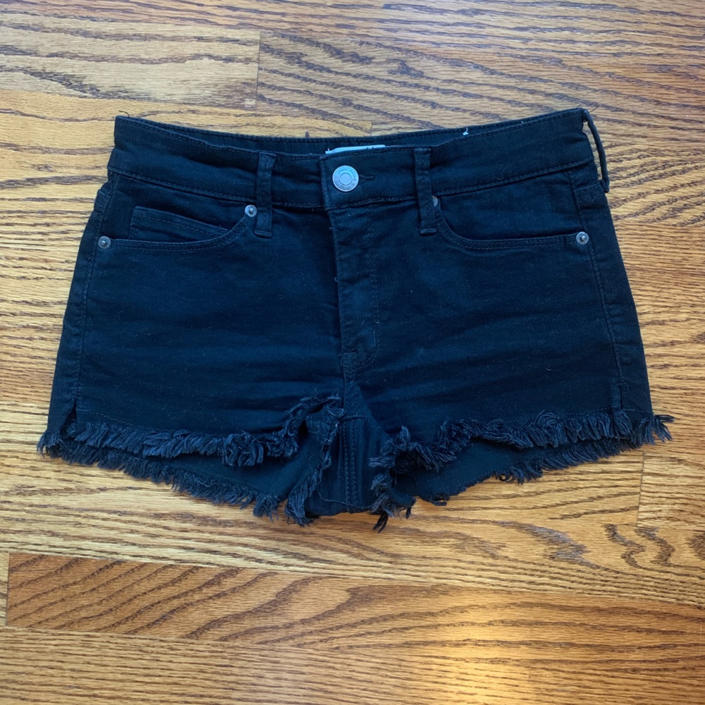 Black Jean Shorts
